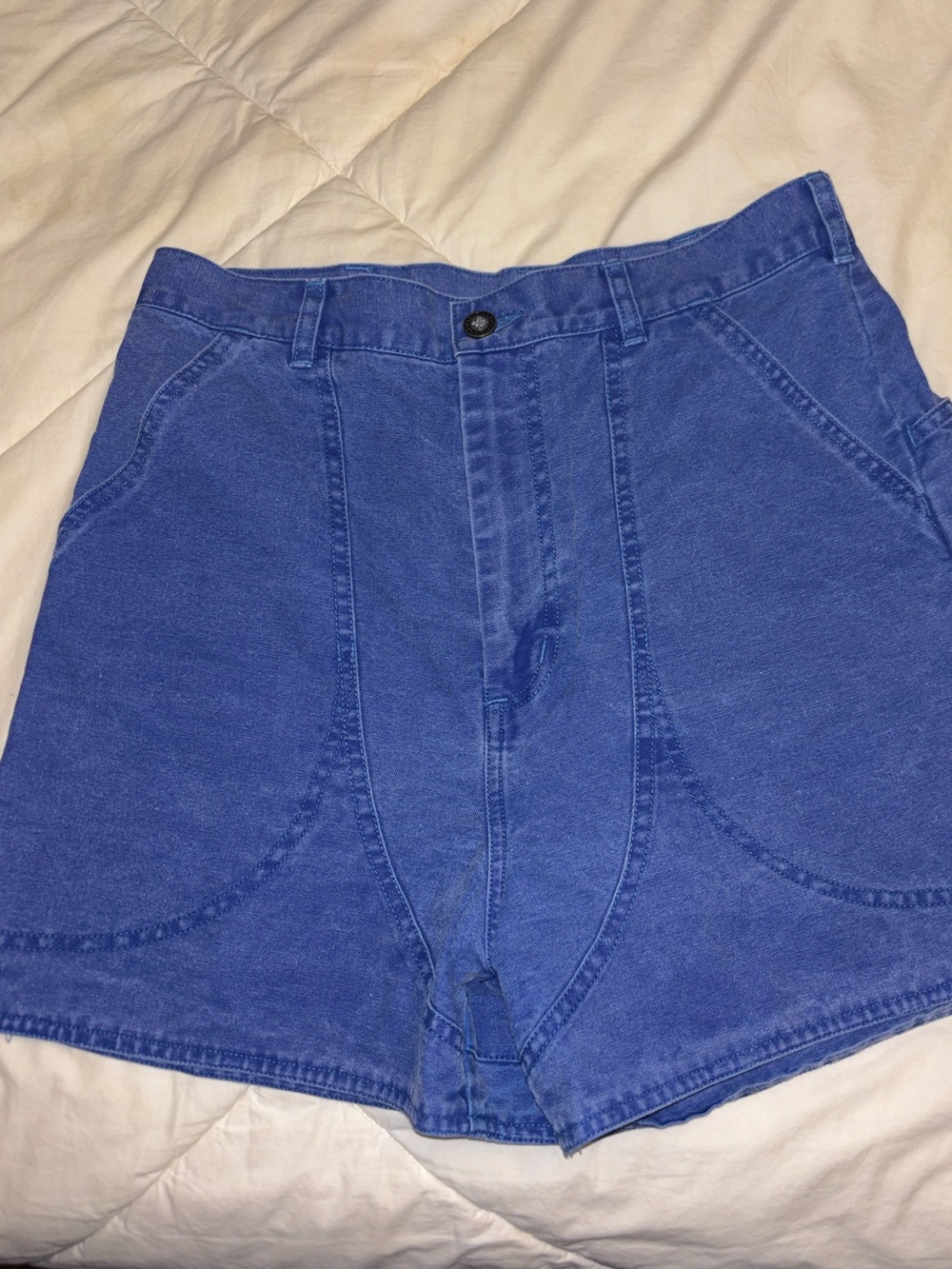 Patagonia Vintage 80’s Stand up Standup Blue High-Waist Shorts 12 27 28 8